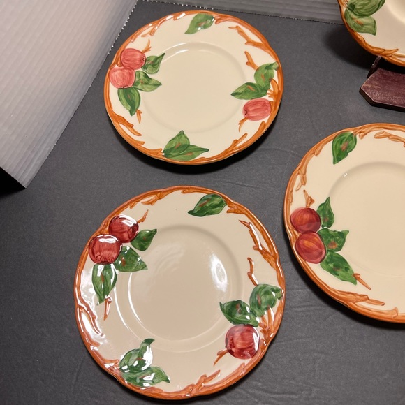 6 Franciscan ware apple pattern vintage bread plates - Picture 6 of 6
